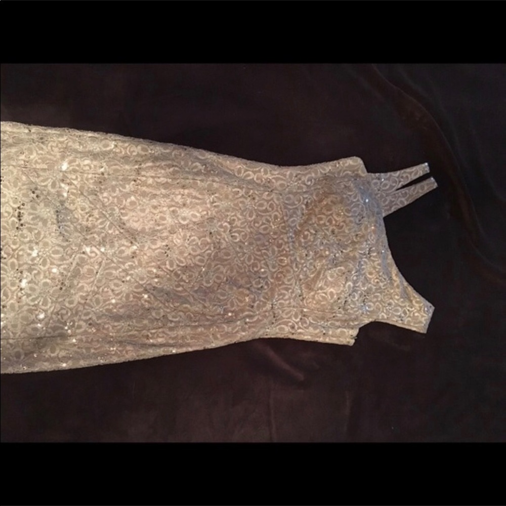 JAX CHAMPAGNE COCKTAIL DRESS SIZE 12 - Picture 2 of 4